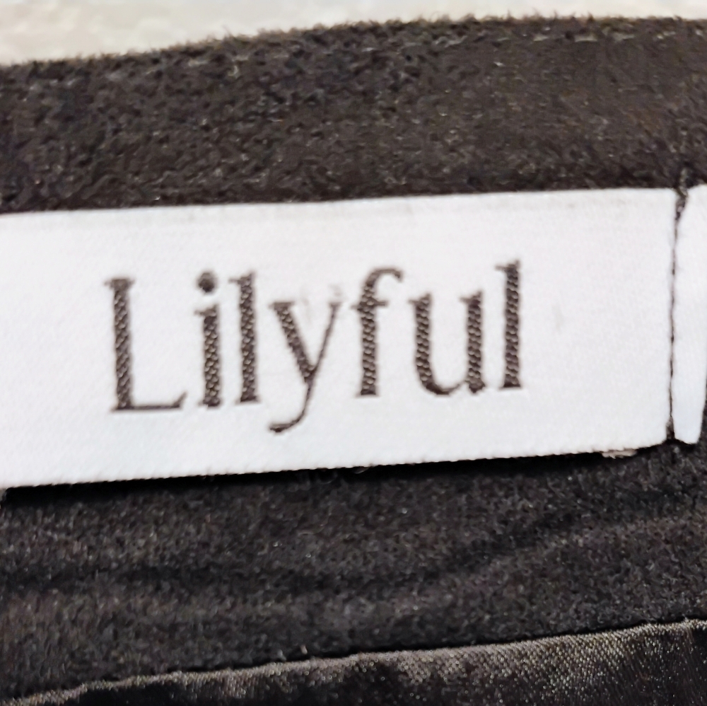 Floral Embroidered Black Skirt - Picture 6 of 7